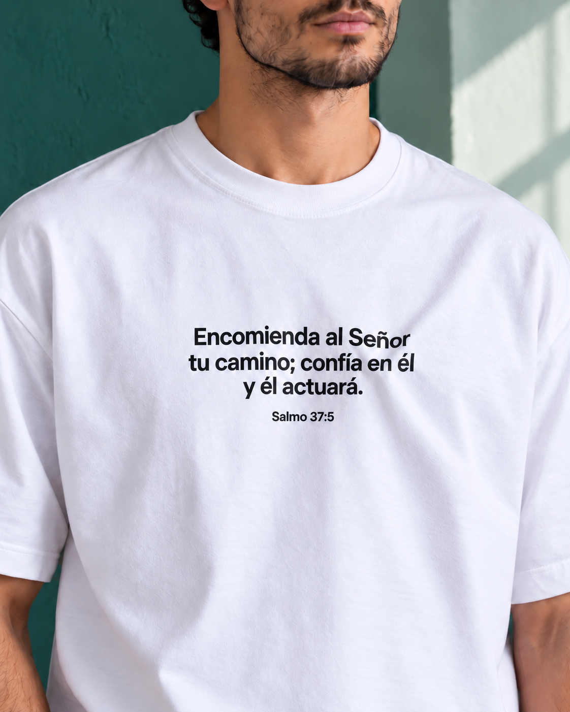 Remera Oversize "Encomienda al señor tu camino"