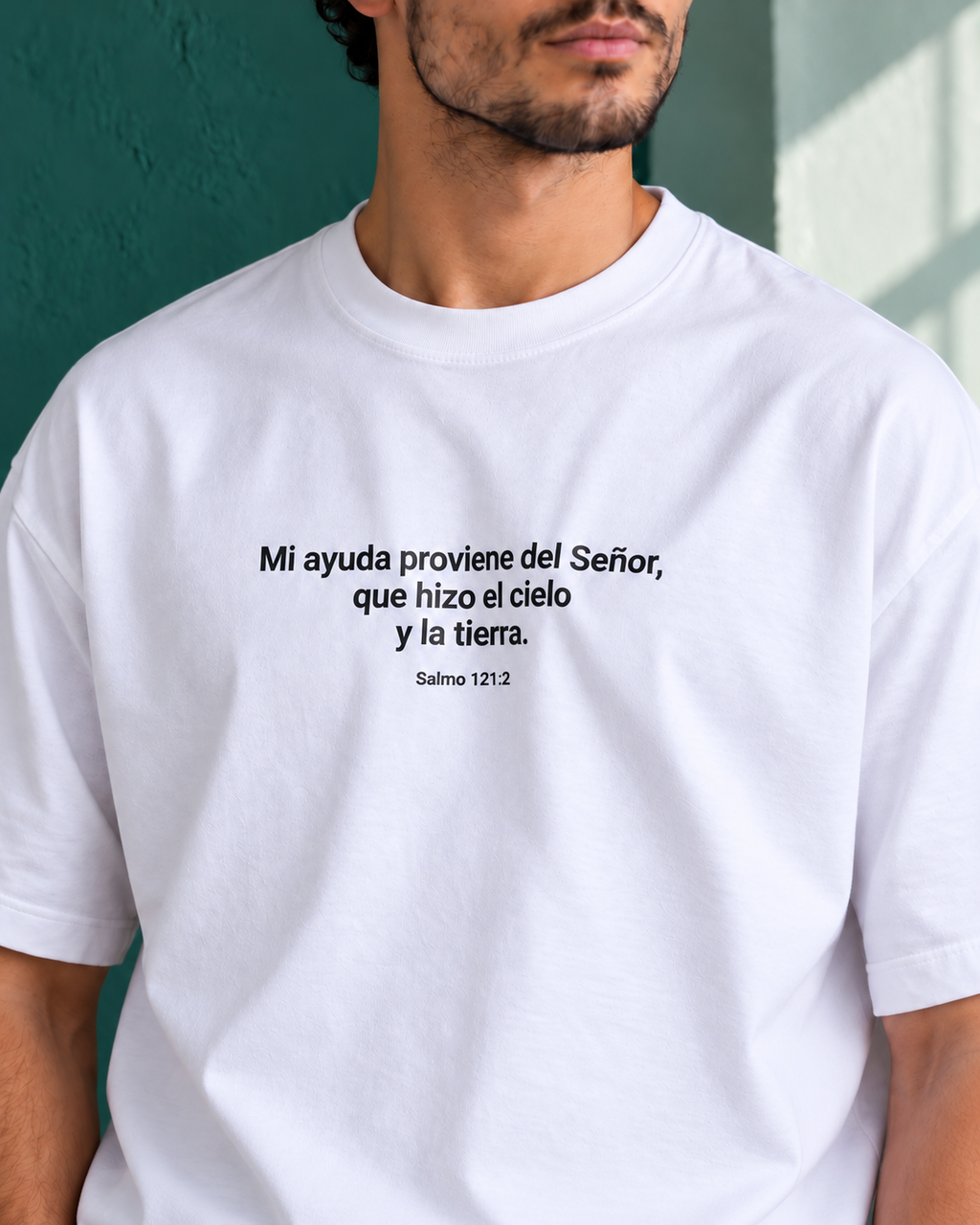 Remera Oversize "Mi ayuda proviene del señor "
