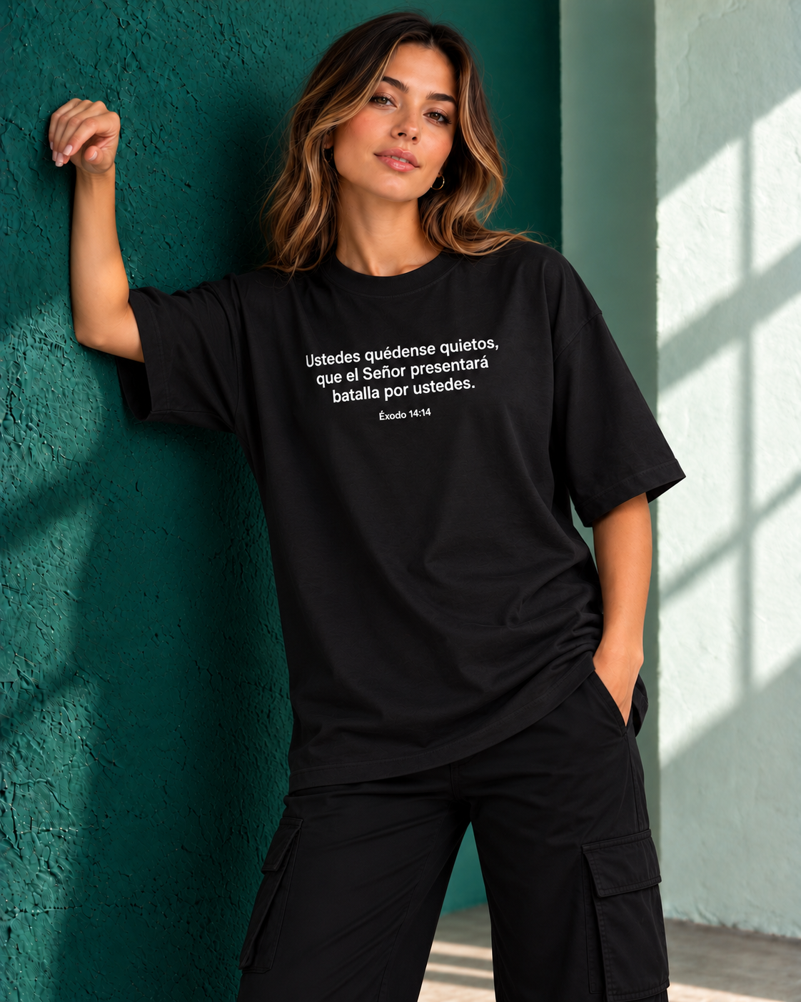 Remera Oversize "Ustedes quedense quietos que el señor"