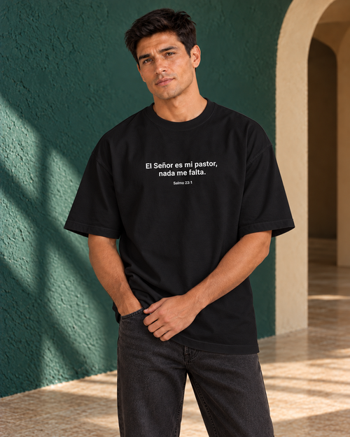 Remera Oversize "El señor es mi pastor,nada me falta"