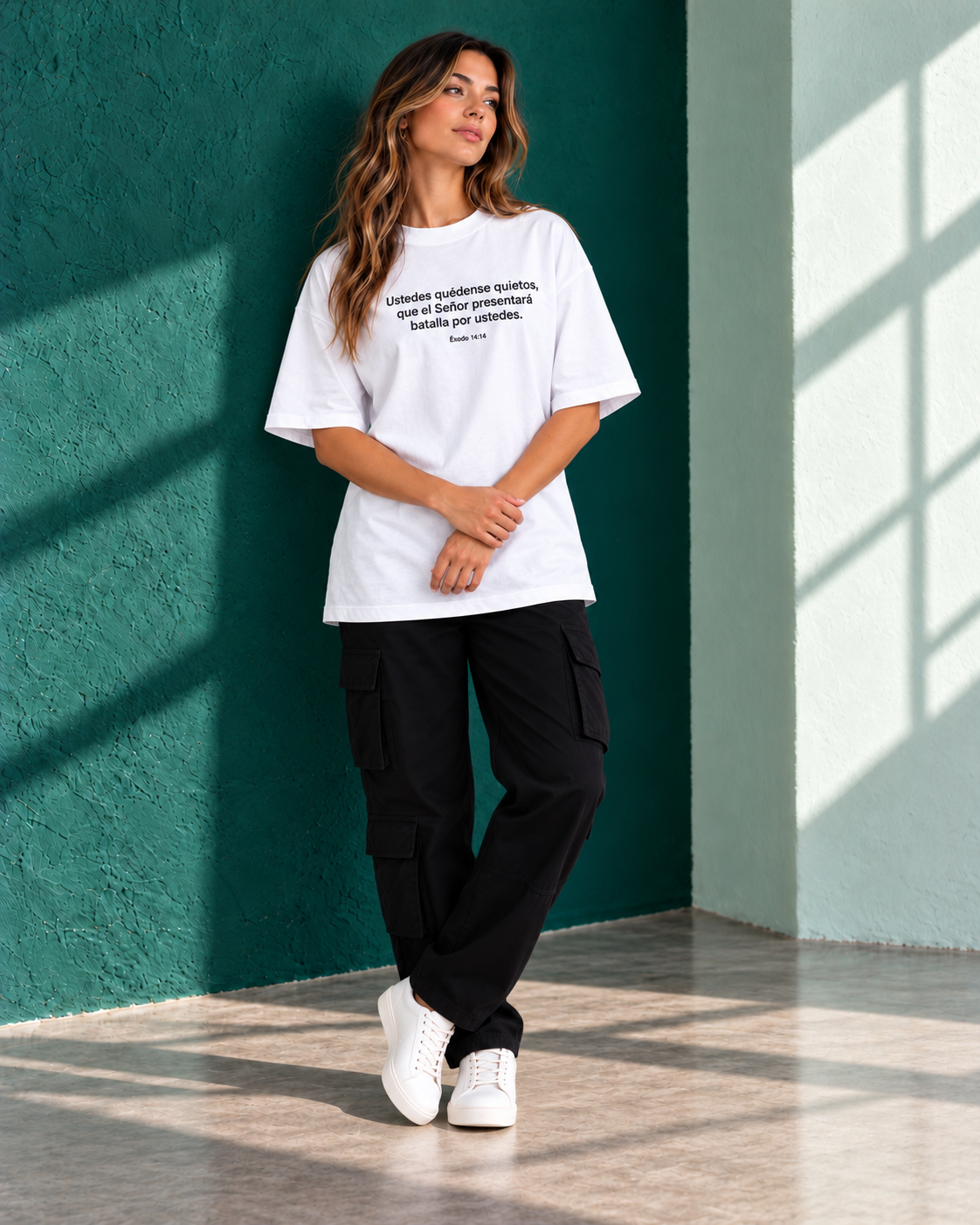 Remera Oversize "Ustedes quedense quietos que el señor"