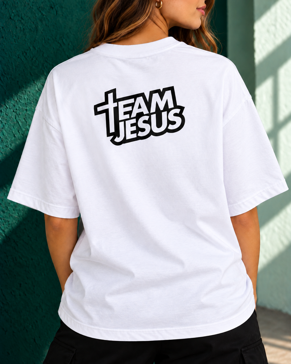 Remera Oversize "Team Jesus"