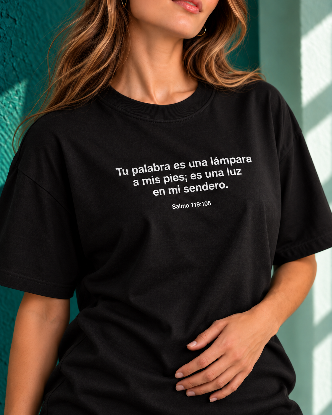 Remera Oversize "Tu palabra es una lampara a mis pies"