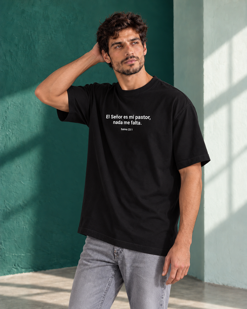 Remera Oversize "El señor es mi pastor,nada me falta"