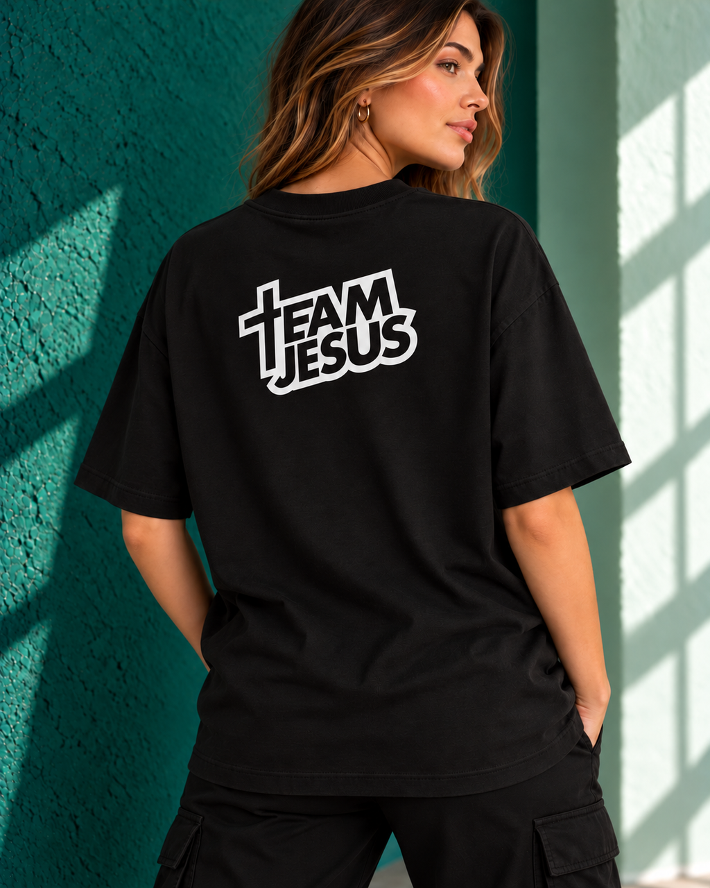 Remera Oversize "Team Jesus"