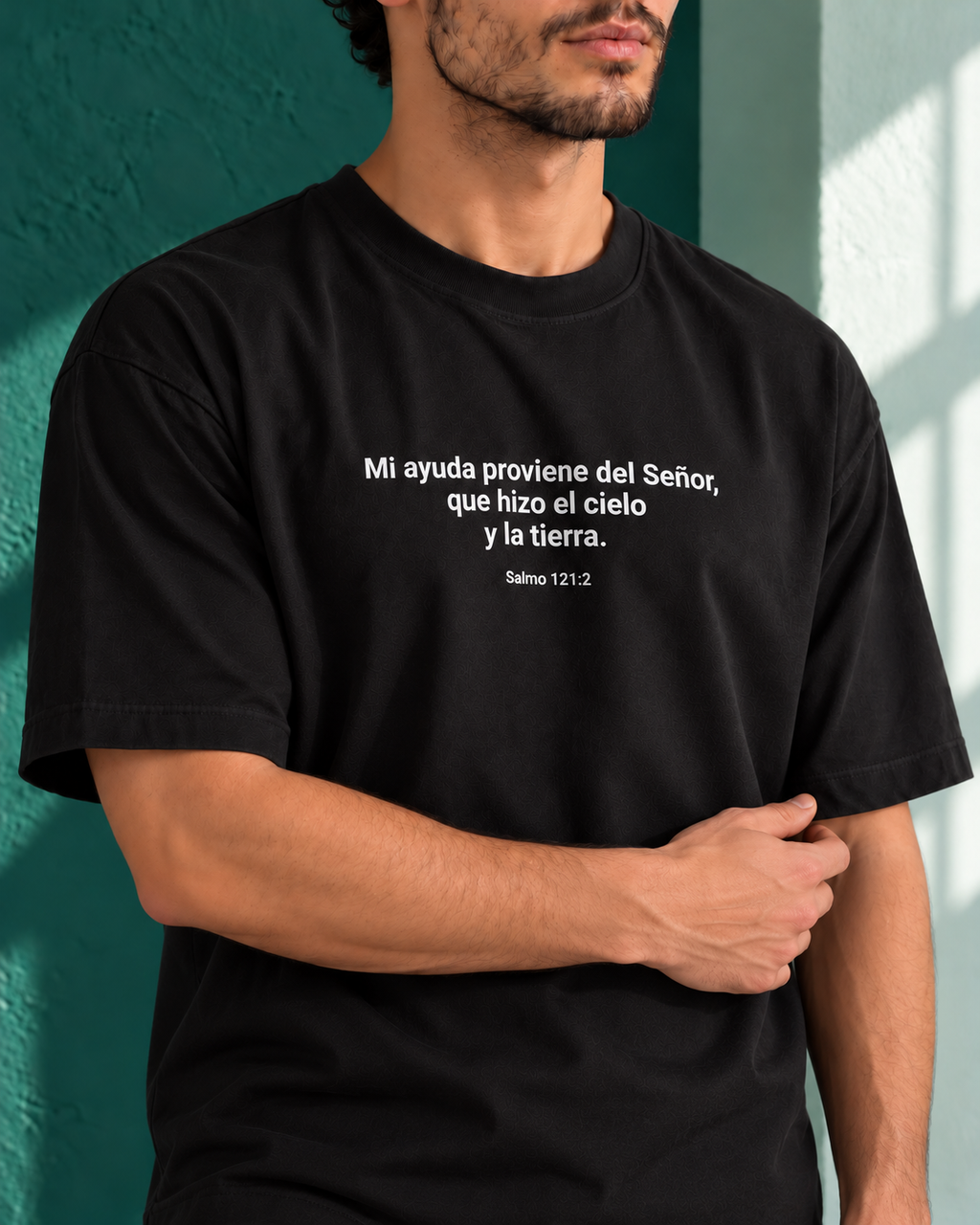 Remera Oversize "Mi ayuda proviene del señor "