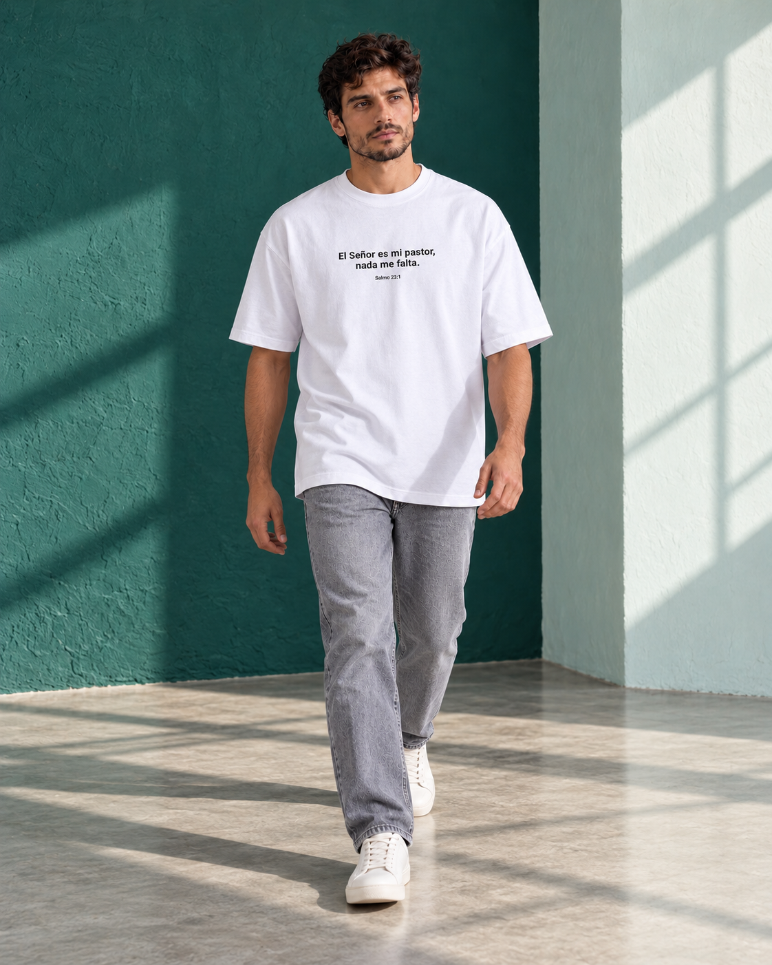 Remera Oversize "El señor es mi pastor,nada me falta"