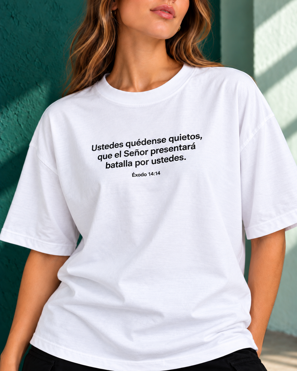 Remera Oversize "Ustedes quedense quietos que el señor"