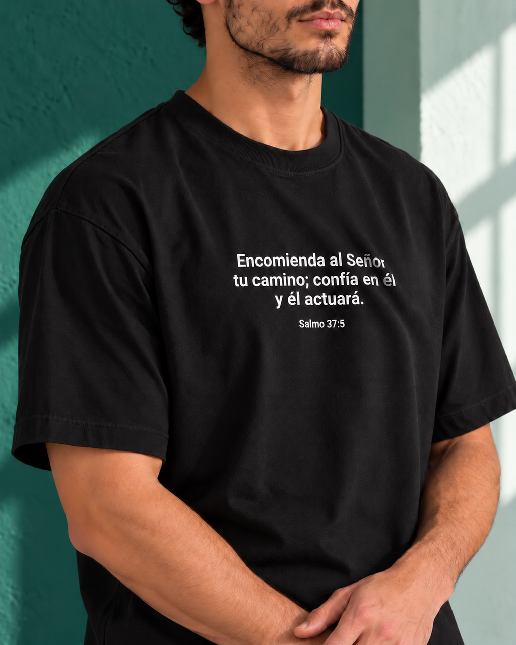 Remera Oversize "Encomienda al señor tu camino"