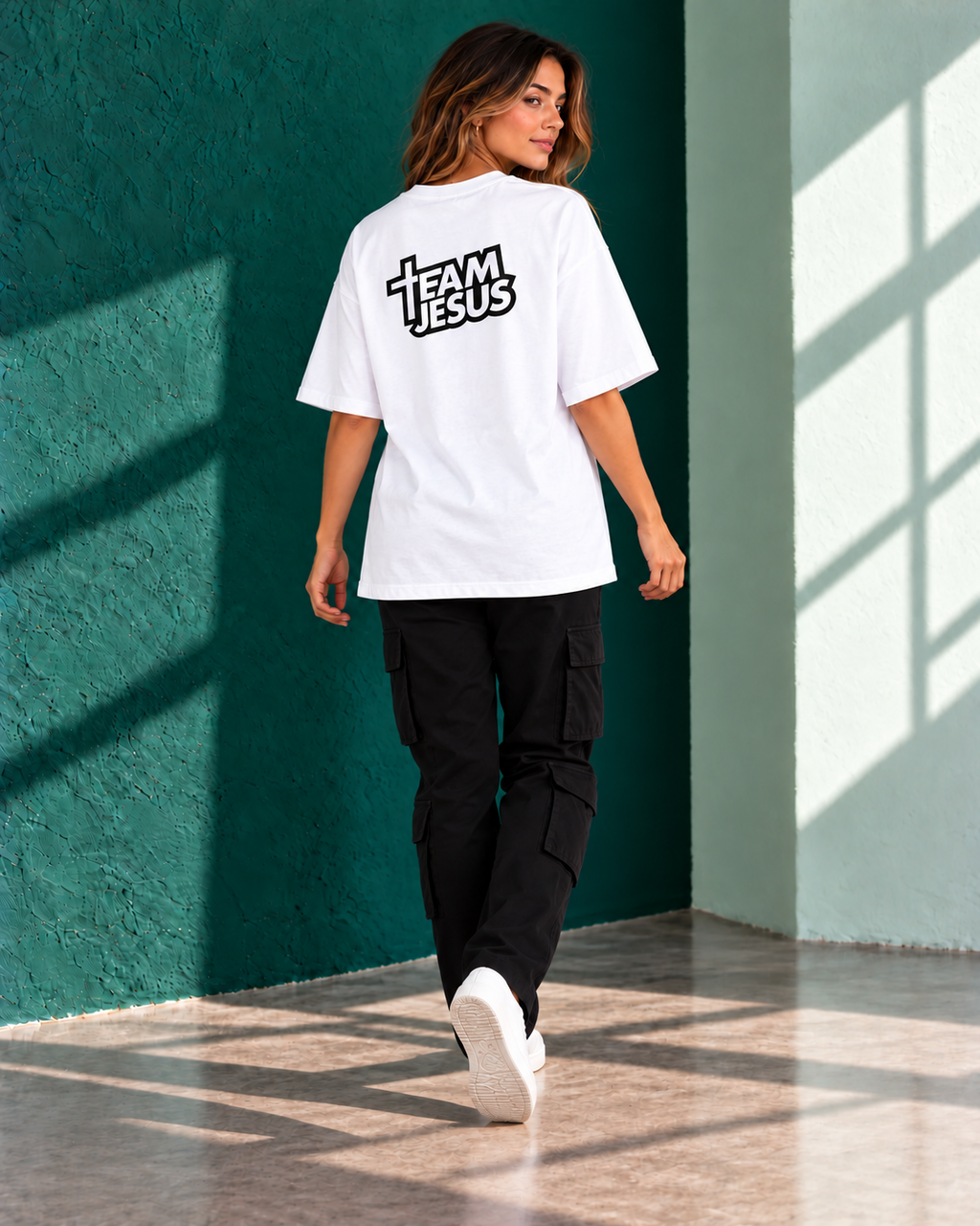 Remera Oversize "Team Jesus"
