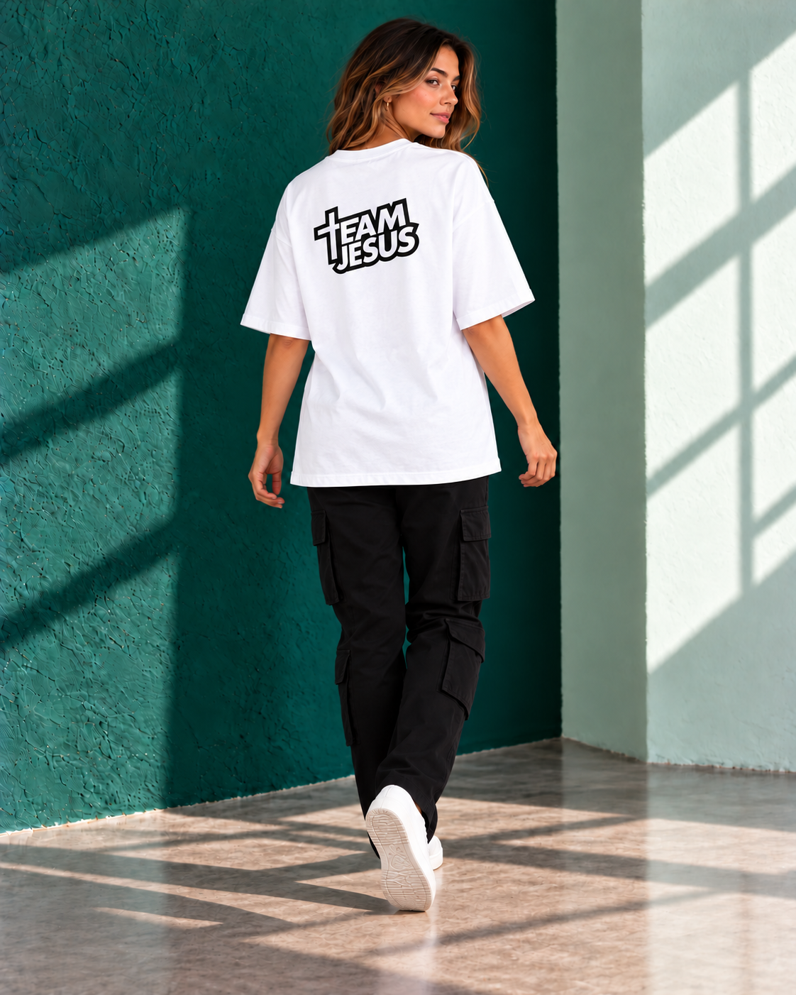 Remera Oversize "Team Jesus"