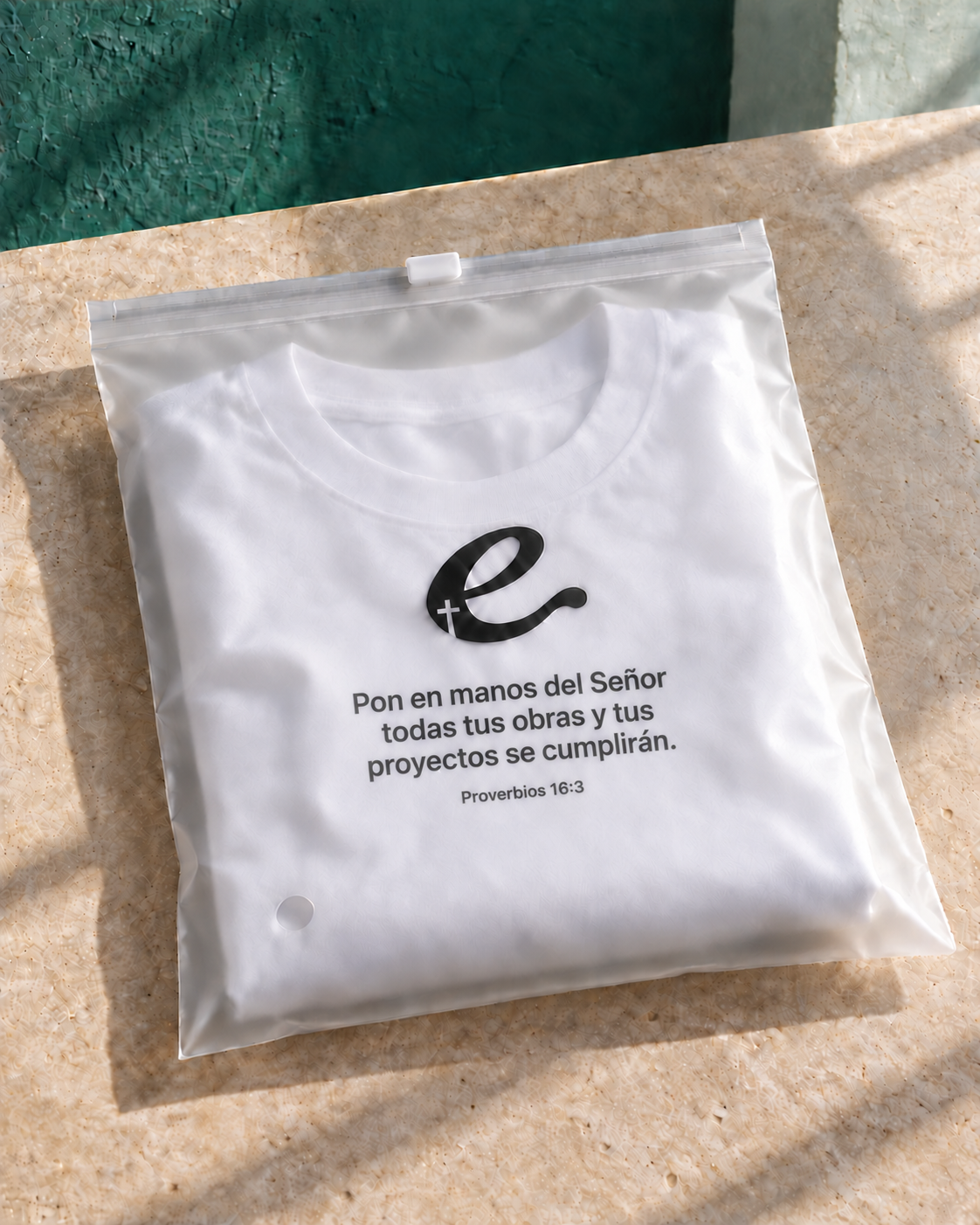 Remera Oversize "Pon en manos del señor todas tus obras "
