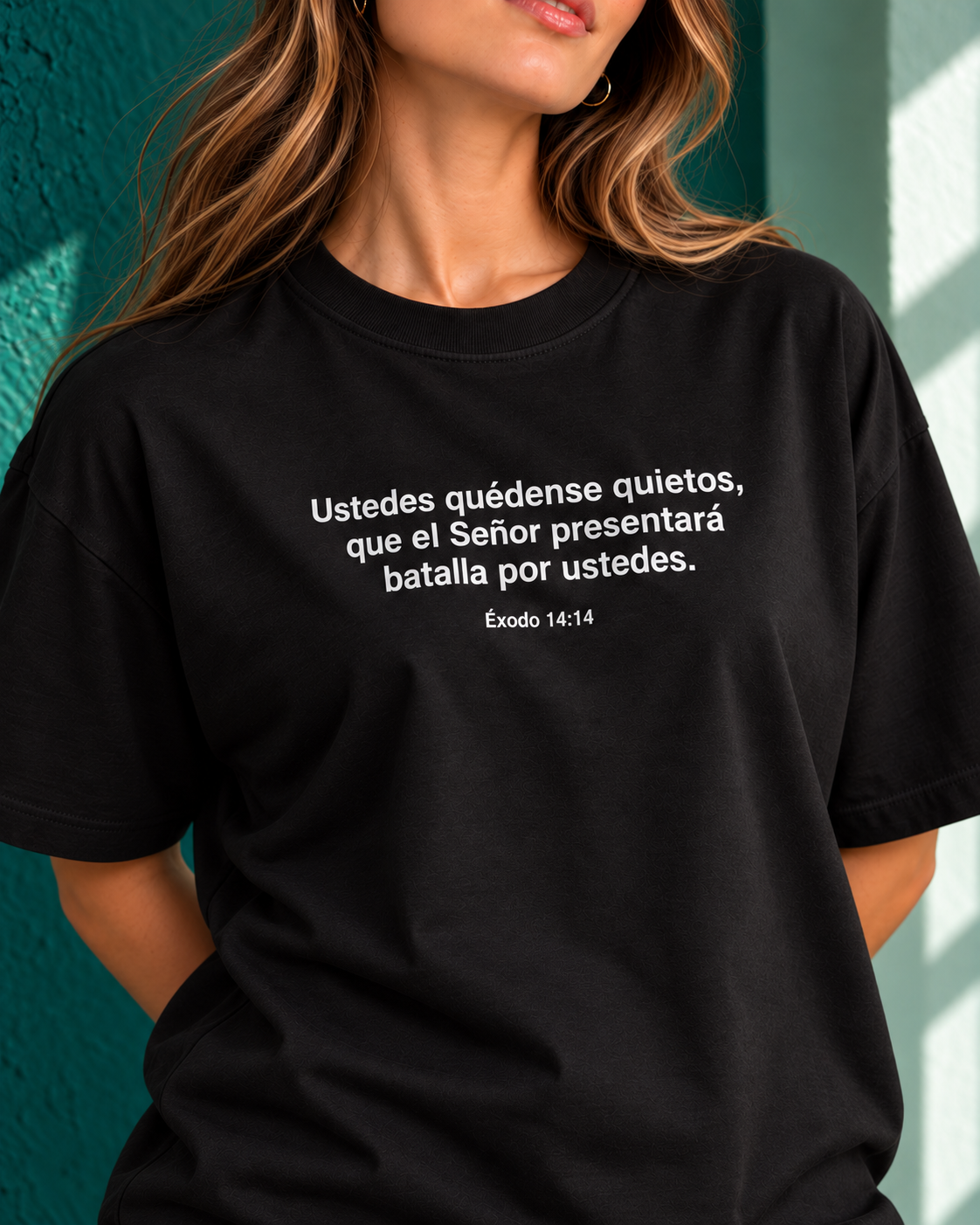 Remera Oversize "Ustedes quedense quietos que el señor"