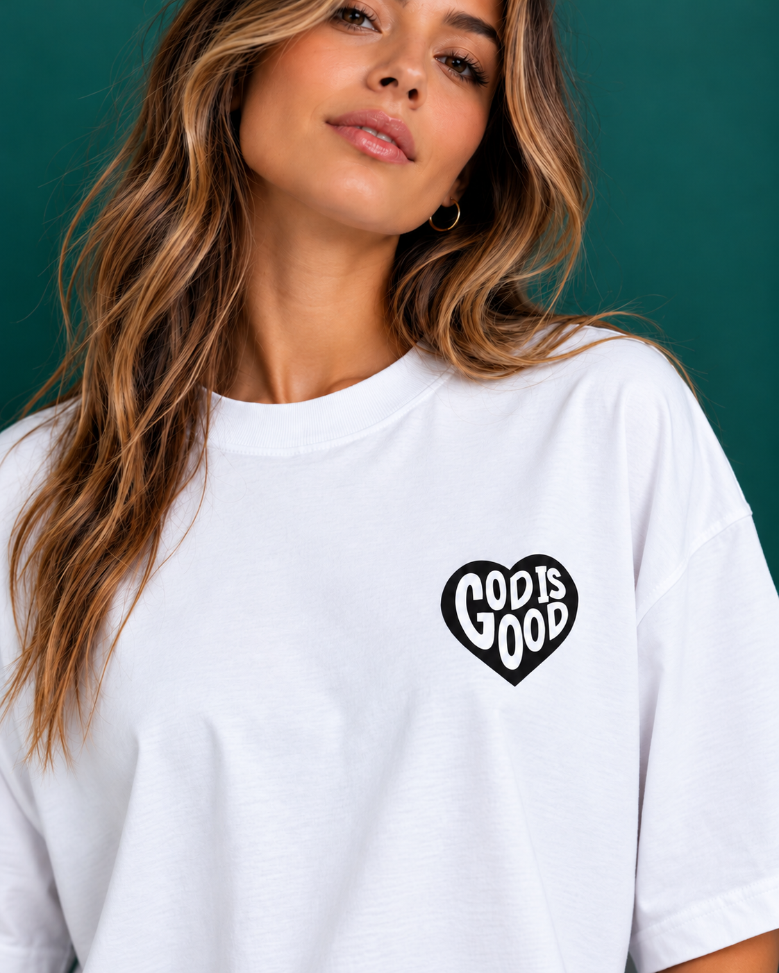 Remera Oversize "GOD IS GOOD"